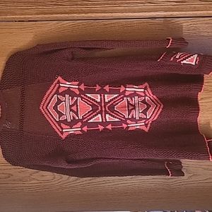 BKE Buckle Women's Cardigan Size Large Southwestern Open Weave